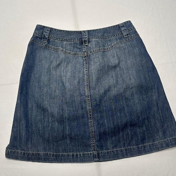 Talbots Petite Vintage Denim Skirt Size 6 (Medium) Made With 100% Cotton - Picture 2 of 4